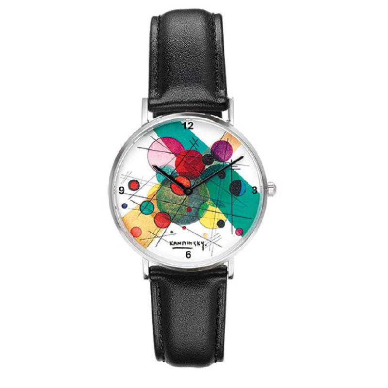Reloj de pulsera de artista "Kandinsky - "Círculos en un círculo"