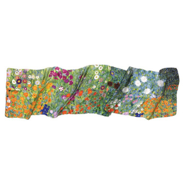 Gustav Klimt: Pañuelo de seda "Jardín del granjero"