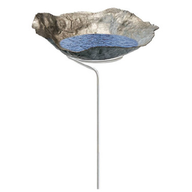 Bañera para pájaros / estaca de jardín "Loto"